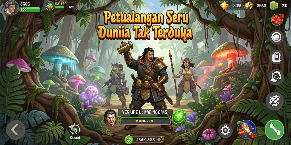 Tampilan gameplay seru dari 8G8G dalam petualangan yang mendebarkan.