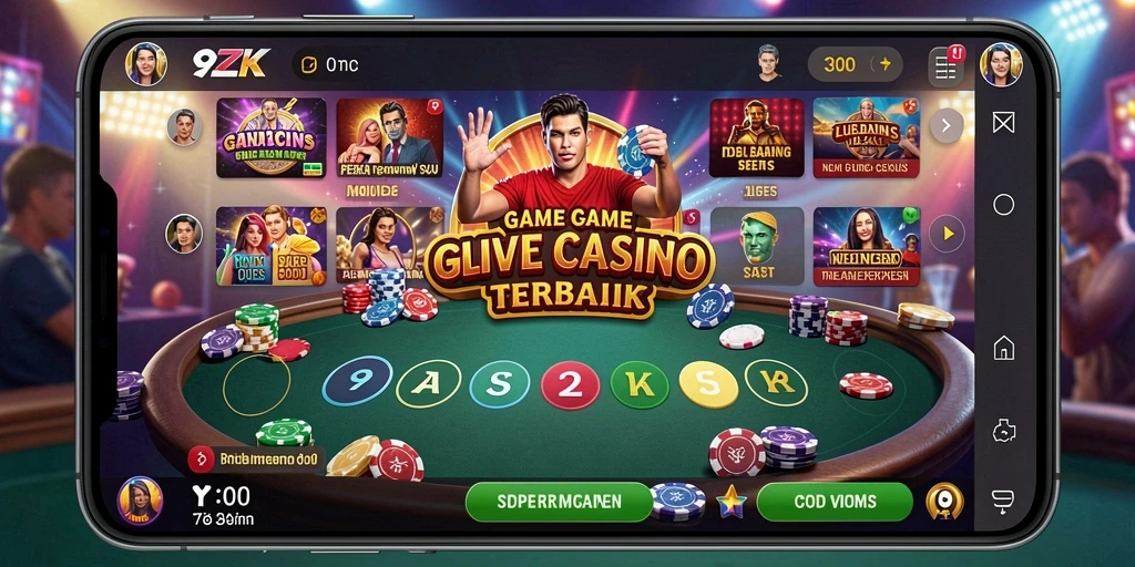 Screenshot gameplay Live Casino yang seru di 9ZK.