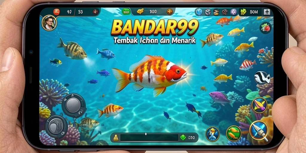 Screenshot permainan Tembak Ikan di BANDAR99 yang memukau.