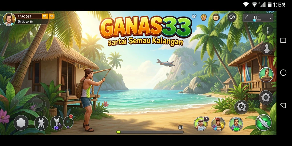 Tampilan gameplay seru dan grafis menarik dari GANAS33.