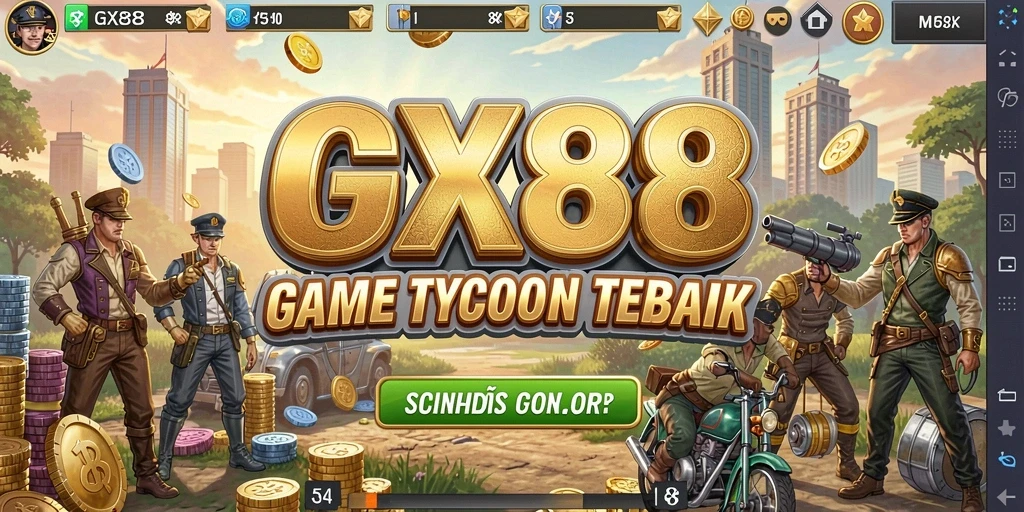 Tampilan gameplay GX88 yang seru dan penuh strategi Tycoon.