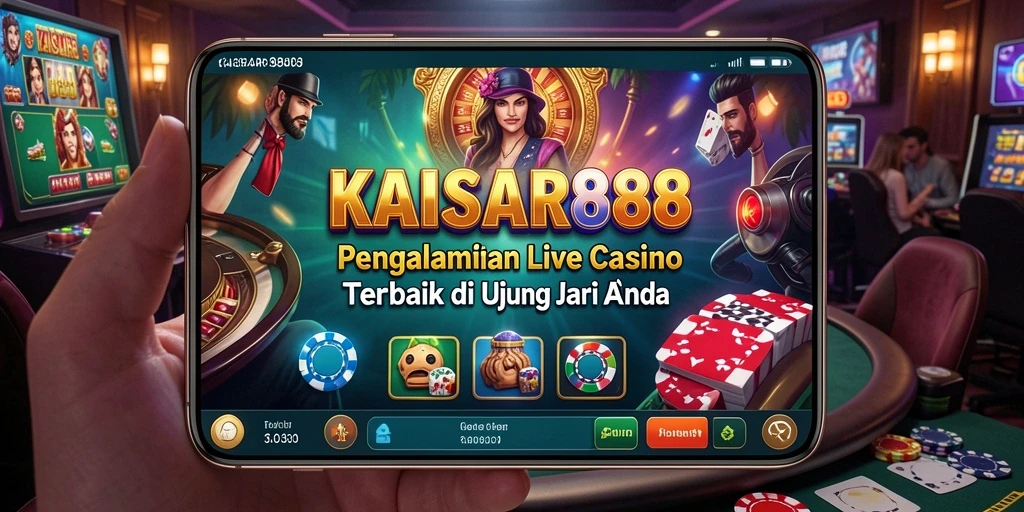 Tampilan gameplay Live Casino KAISAR888 dengan dealer real-time dan interaksi langsung.