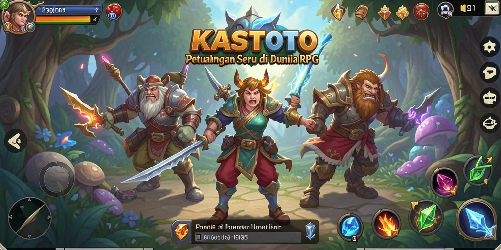 Gameplay RPG mendebarkan KASTOTO dengan petualangan seru dan grafis menawan.