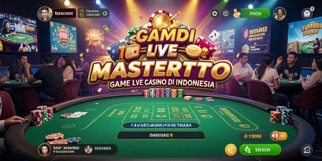 Screenshot gameplay MASTERTOTO dengan dealer profesional dalam suasana kasino.