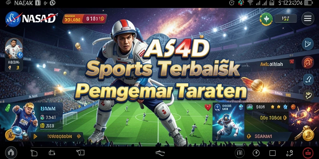 Tangkapan layar utama NASA4D menampilkan antarmuka taruhan yang menarik.