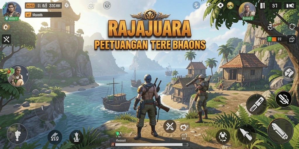 Tampilan gameplay RAJAJUARA yang menakjubkan dan penuh petualangan.