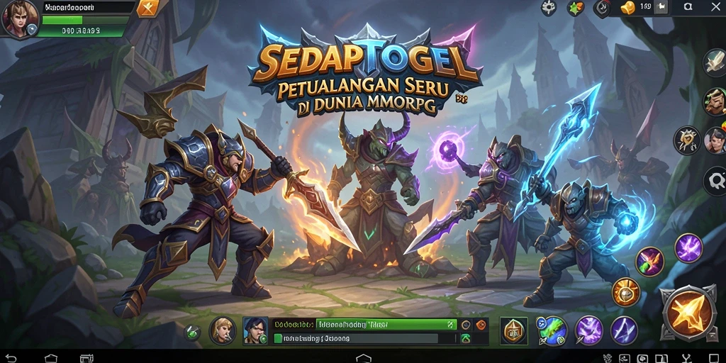 Gameplay SEDAPTOGEL menampilkan petualangan seru di dunia MMORPG.