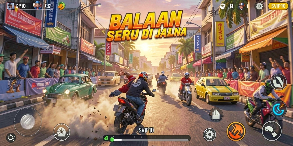 Tampilkan gameplay seru dalam balapan di SVIP10.